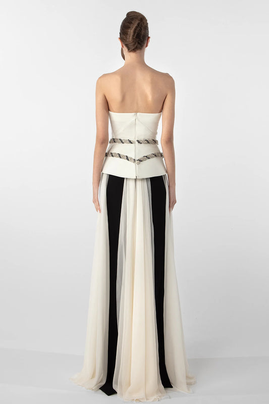 Vestido corsé sin tirantes