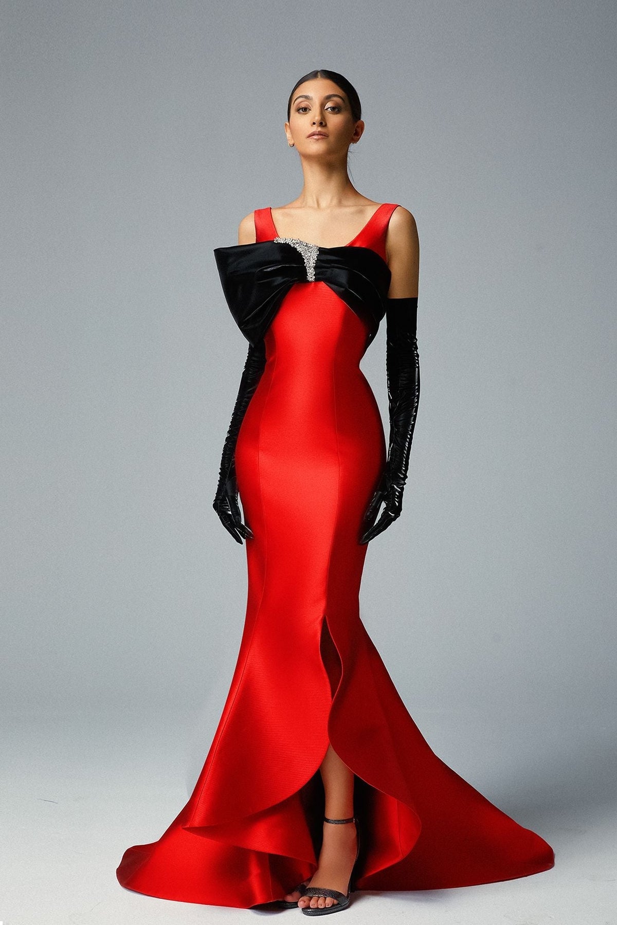 Oversized Bow Mermaid Gown
