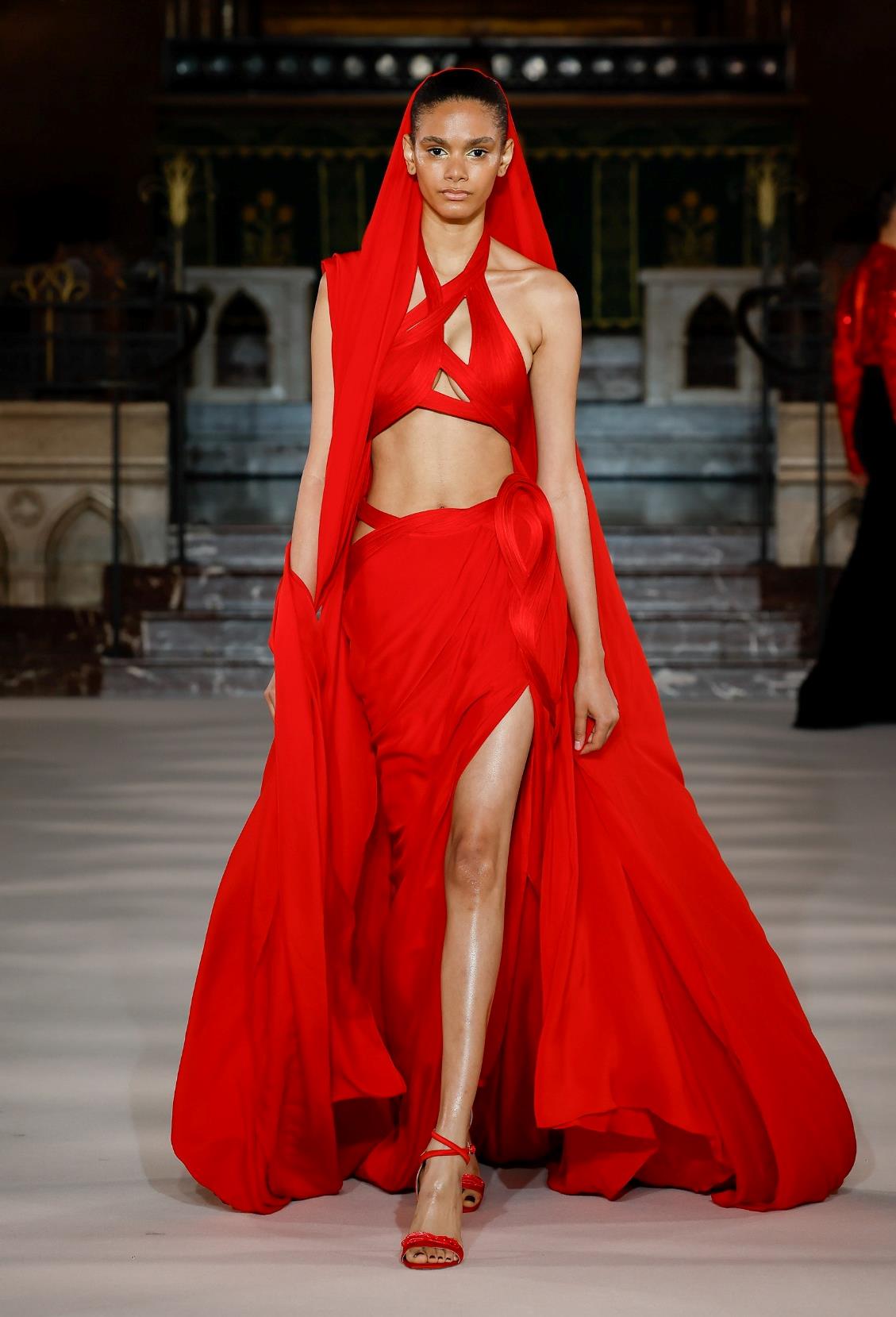 Flame Saree Gown