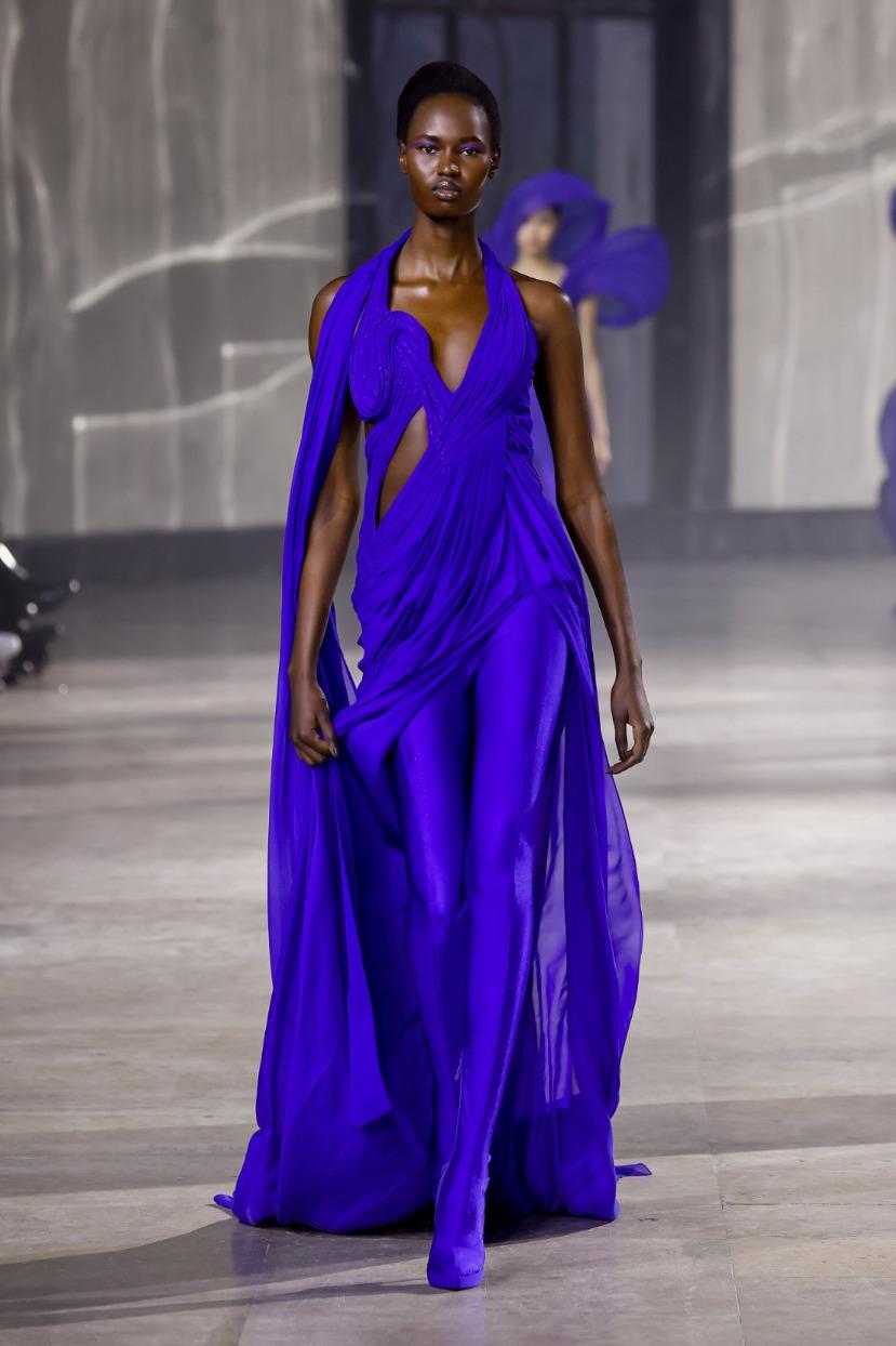 Electric Saree Gown
