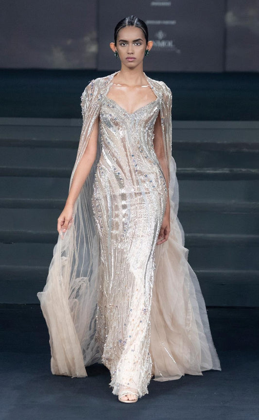 Cosmic Cape Gown