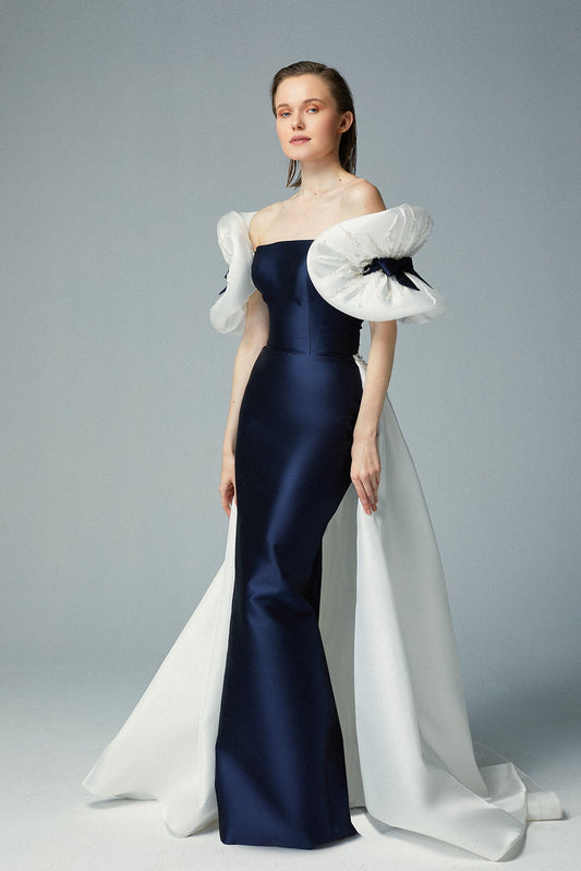 Pouf Sleeve Gown