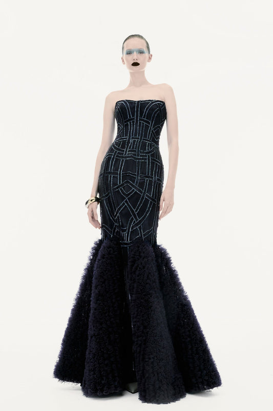 Mermaid Dress - Navy