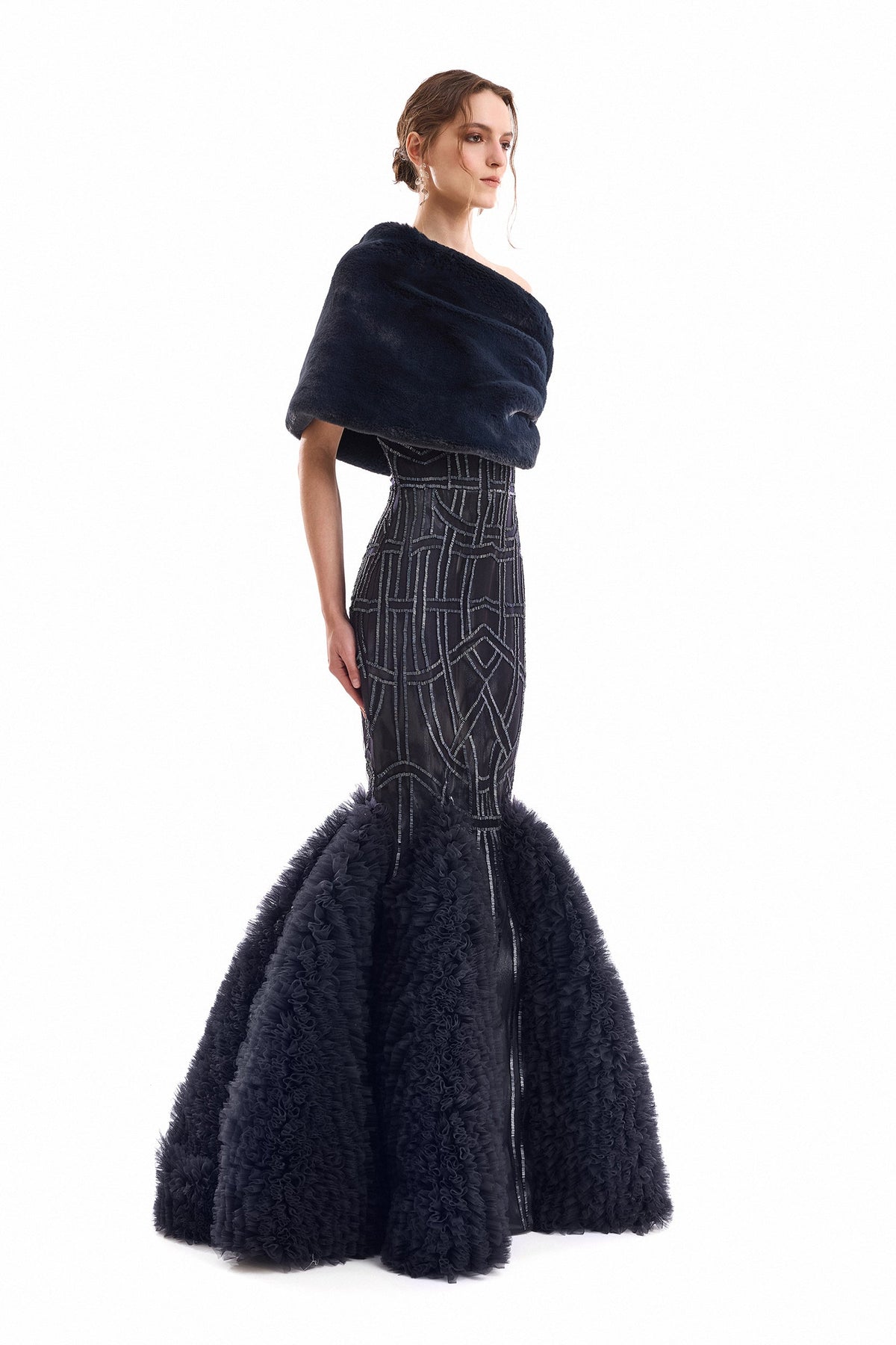 Mermaid Dress - Navy