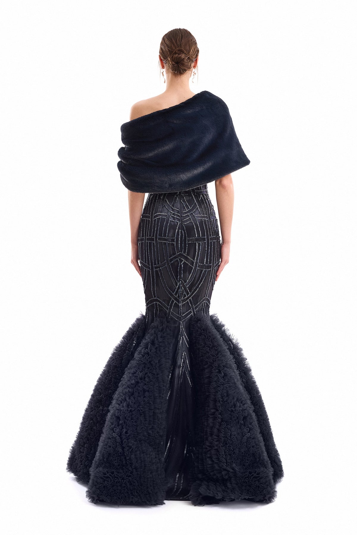 Mermaid Dress - Navy