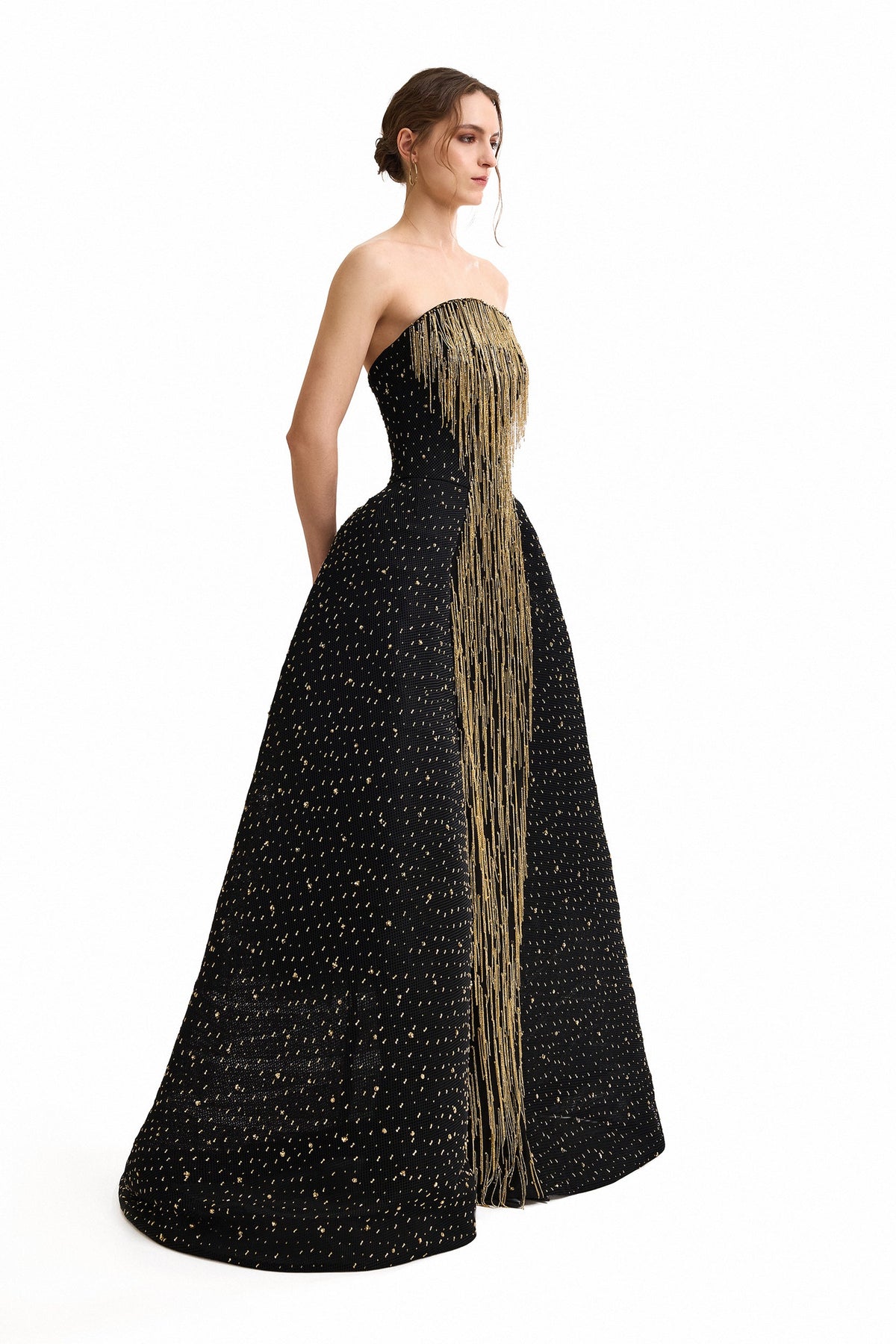 Tassel Hourglass Dress - Black