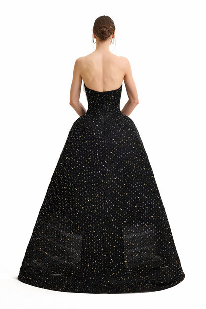 Tassel Hourglass Dress - Black