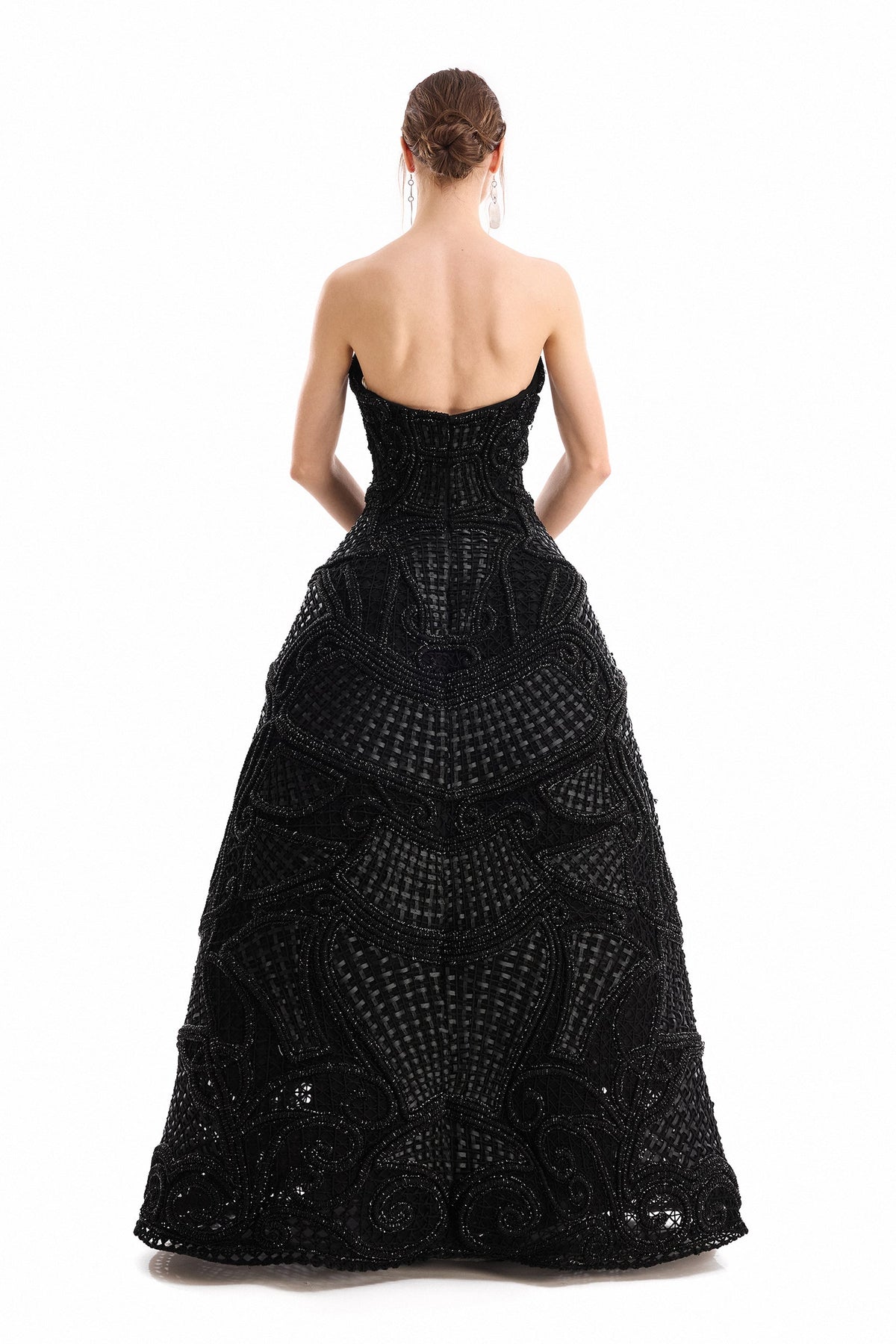 Cage Skirt Dress - Black