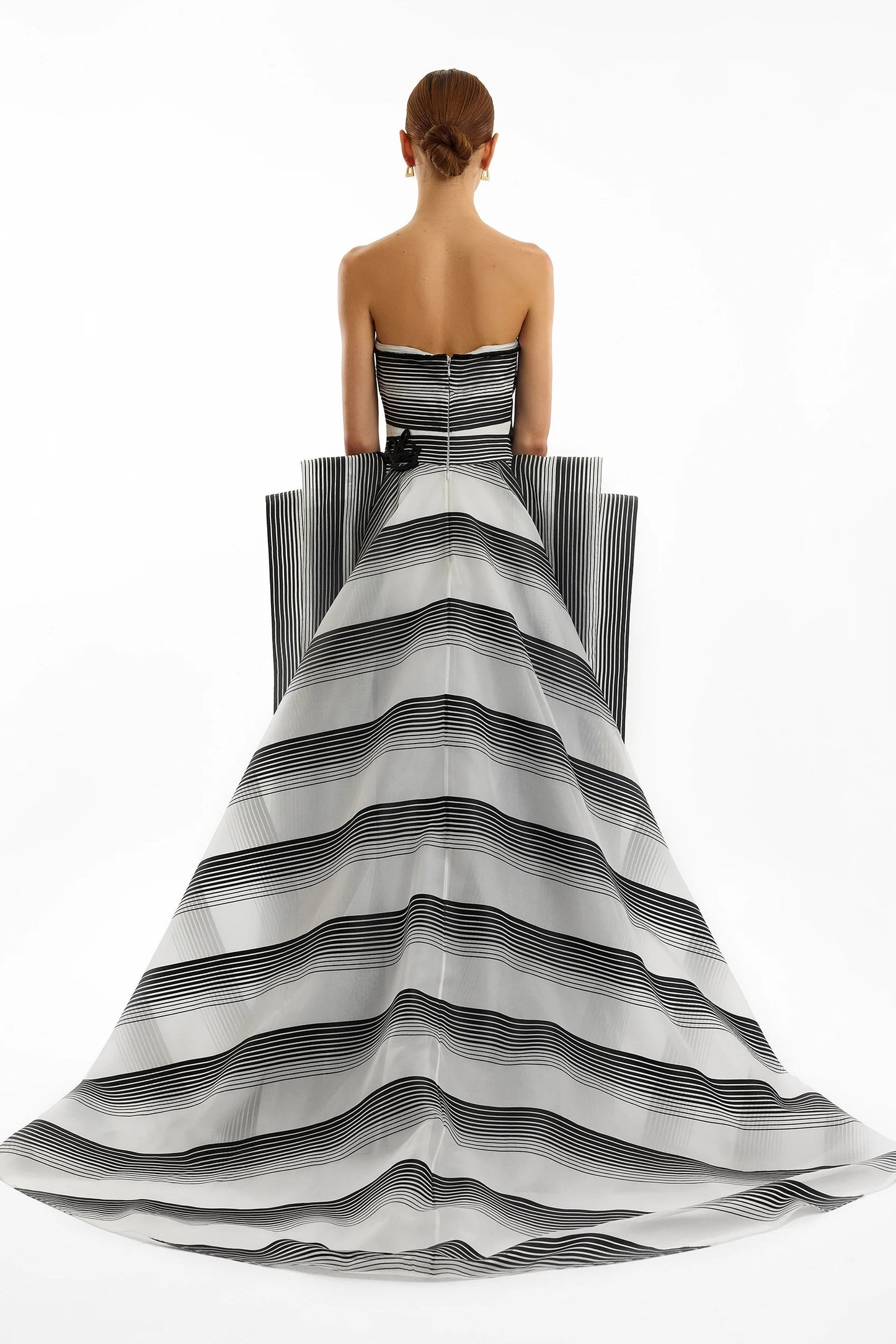 Strapless Beaded Gown