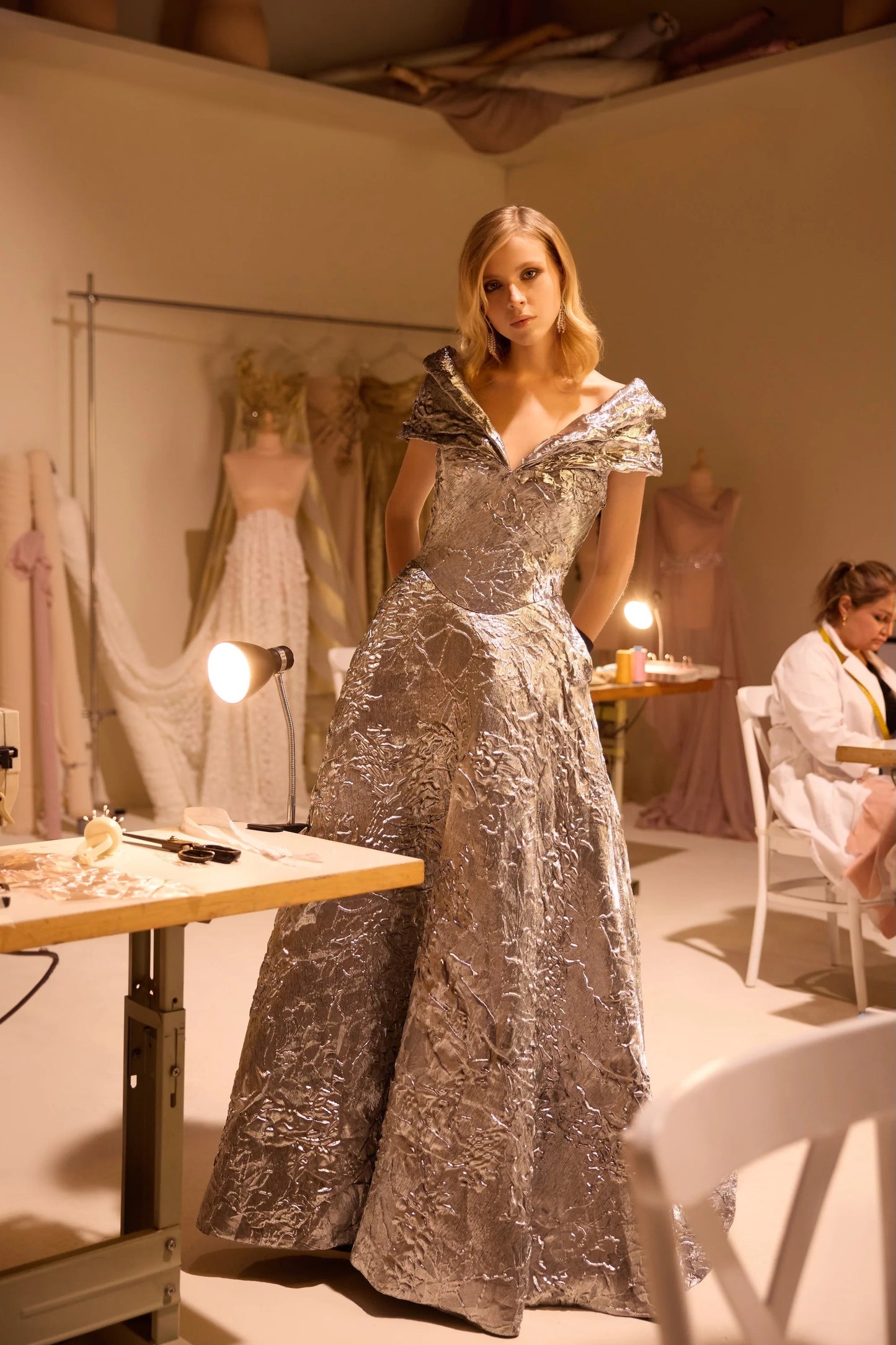 Off-Shoulder Gown