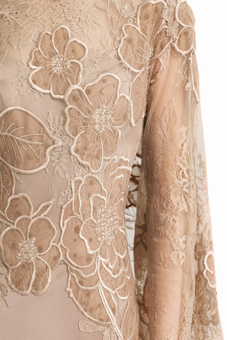Corset Dress with Lace Cape