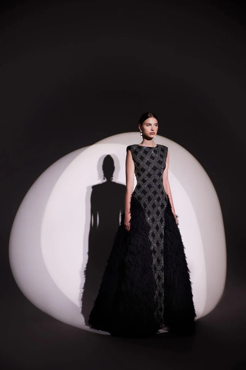 Padded Shoulders Dress