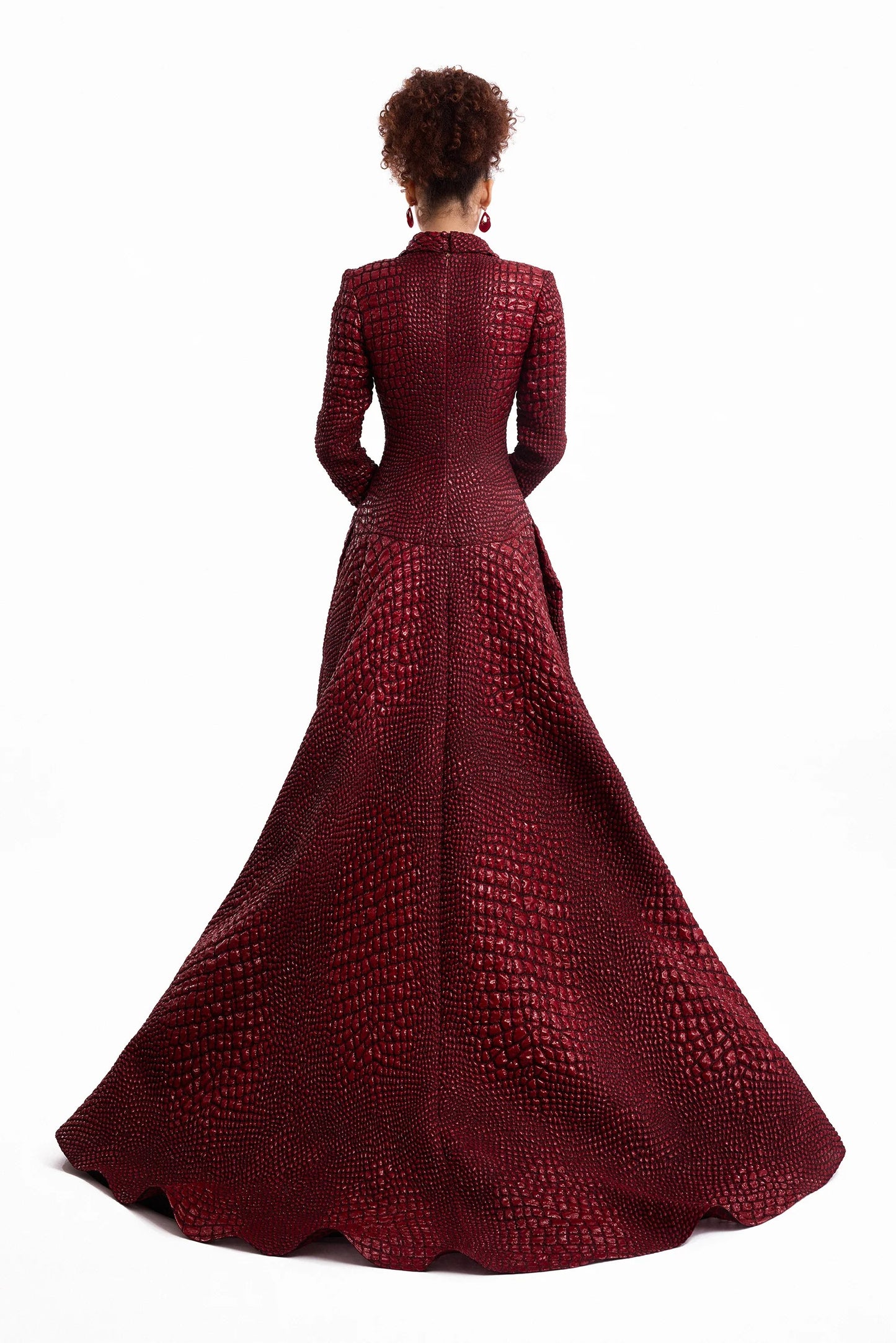 Textured V-Neck Dress