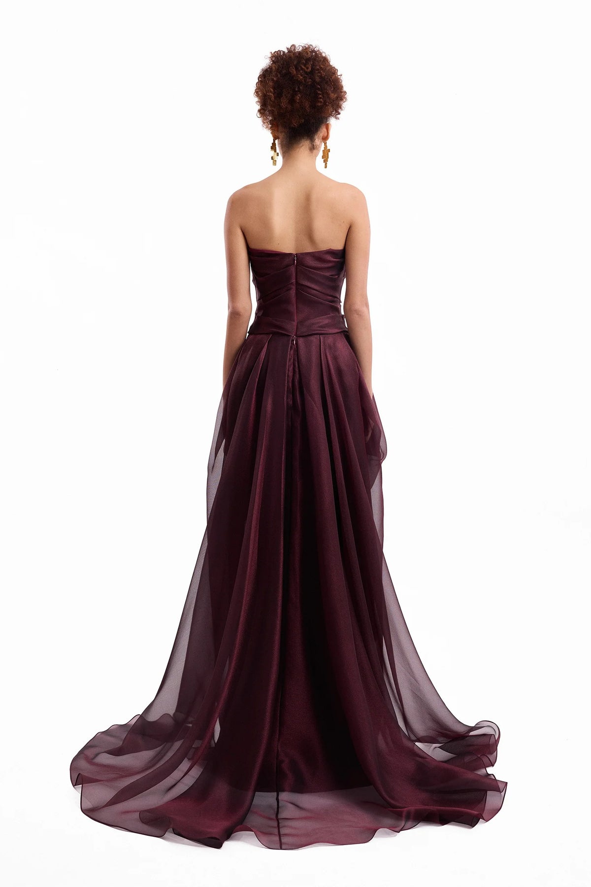 Strapless Draped Dress