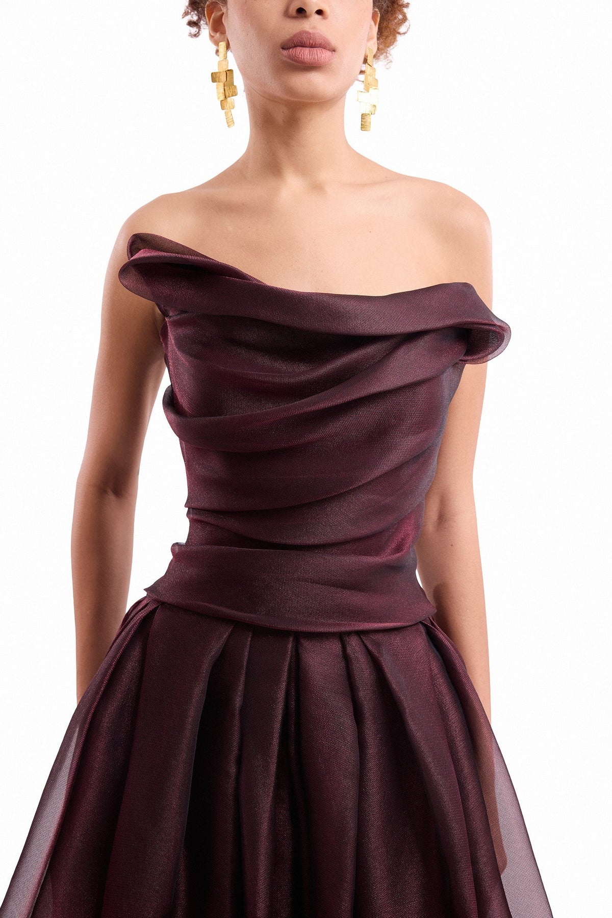 Strapless Draped Dress