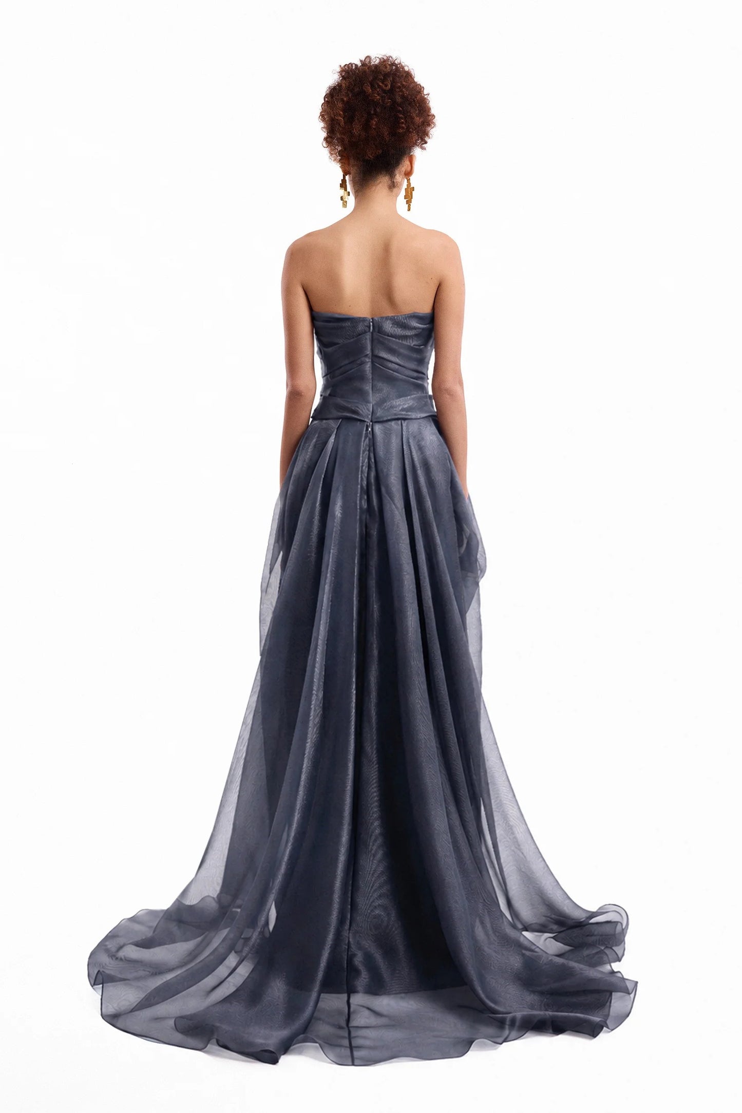 Strapless Draped Dress