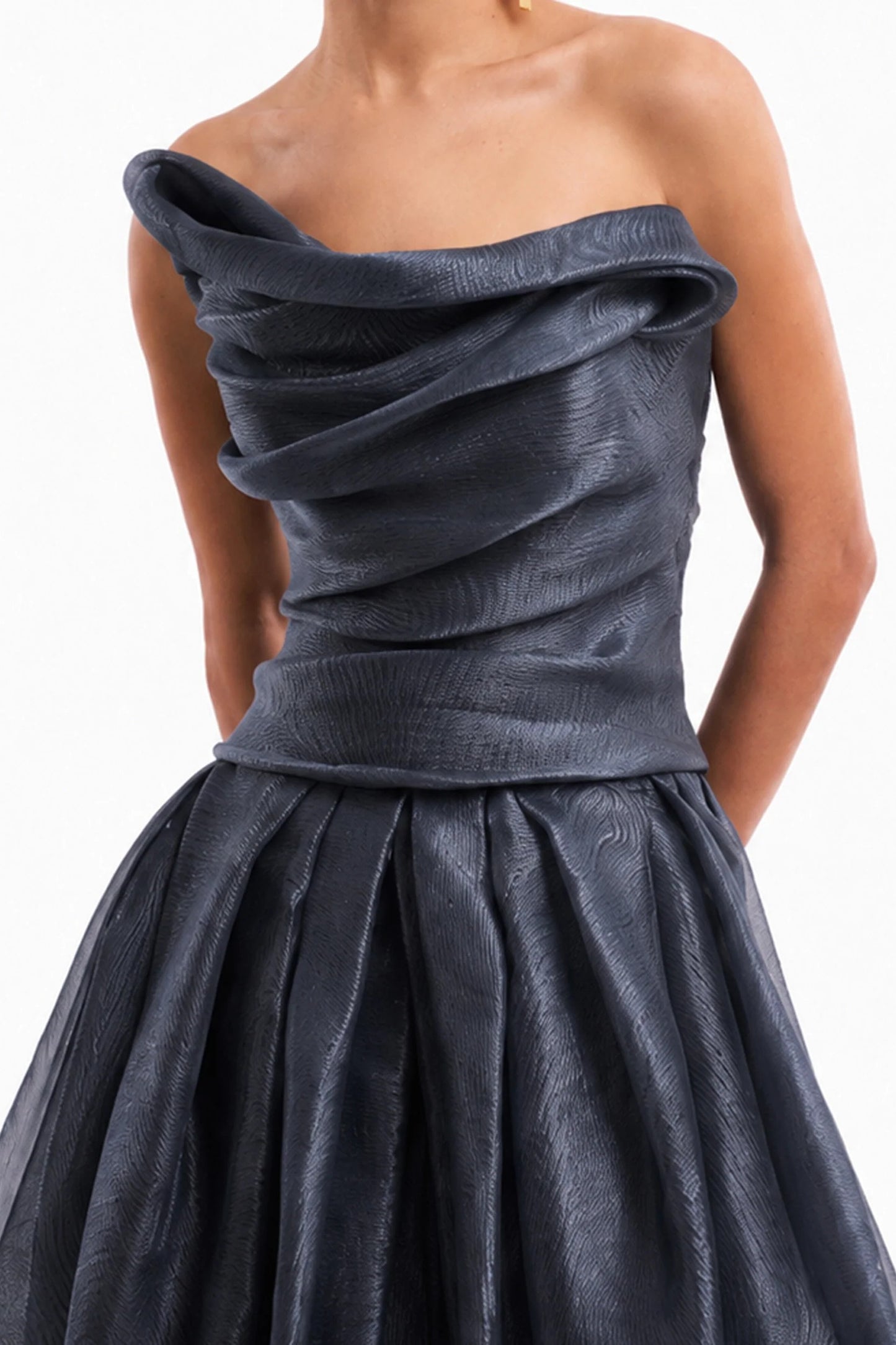 Strapless Draped Dress