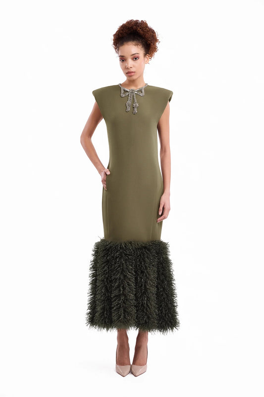 Bow Detail Straight Dress