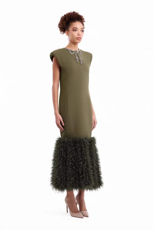 Bow Detail Straight Dress