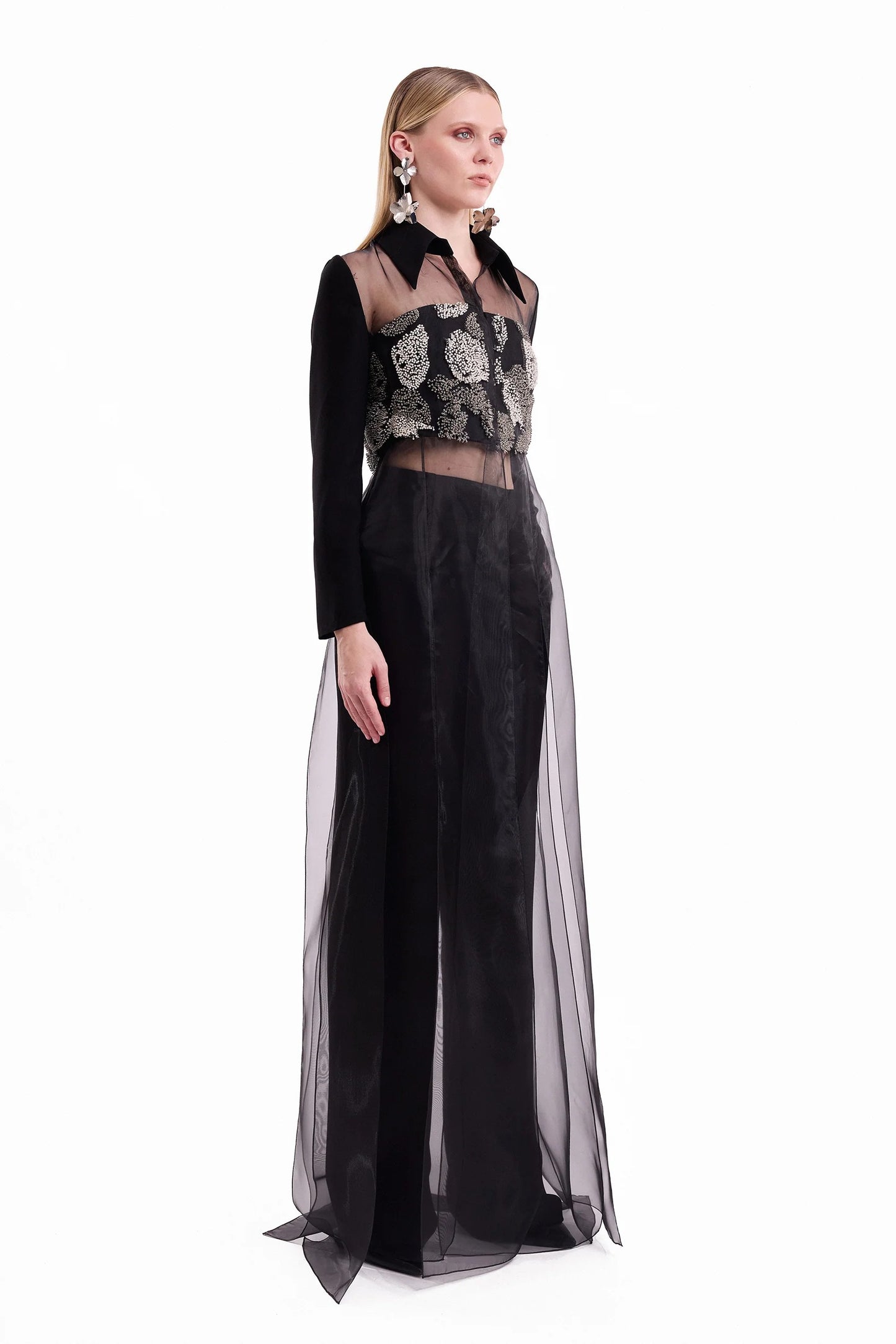 Beaded Shirt and Trouser Set