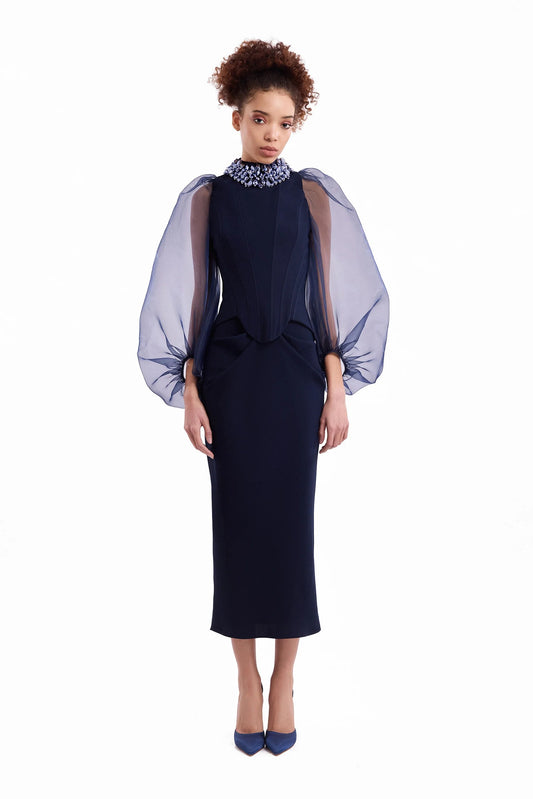 Beaded High-Neck Set