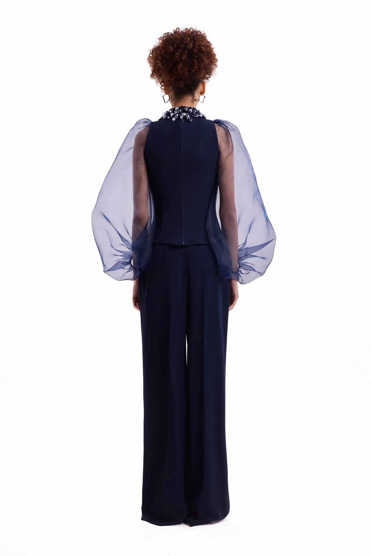 Embellished High-Neck Set