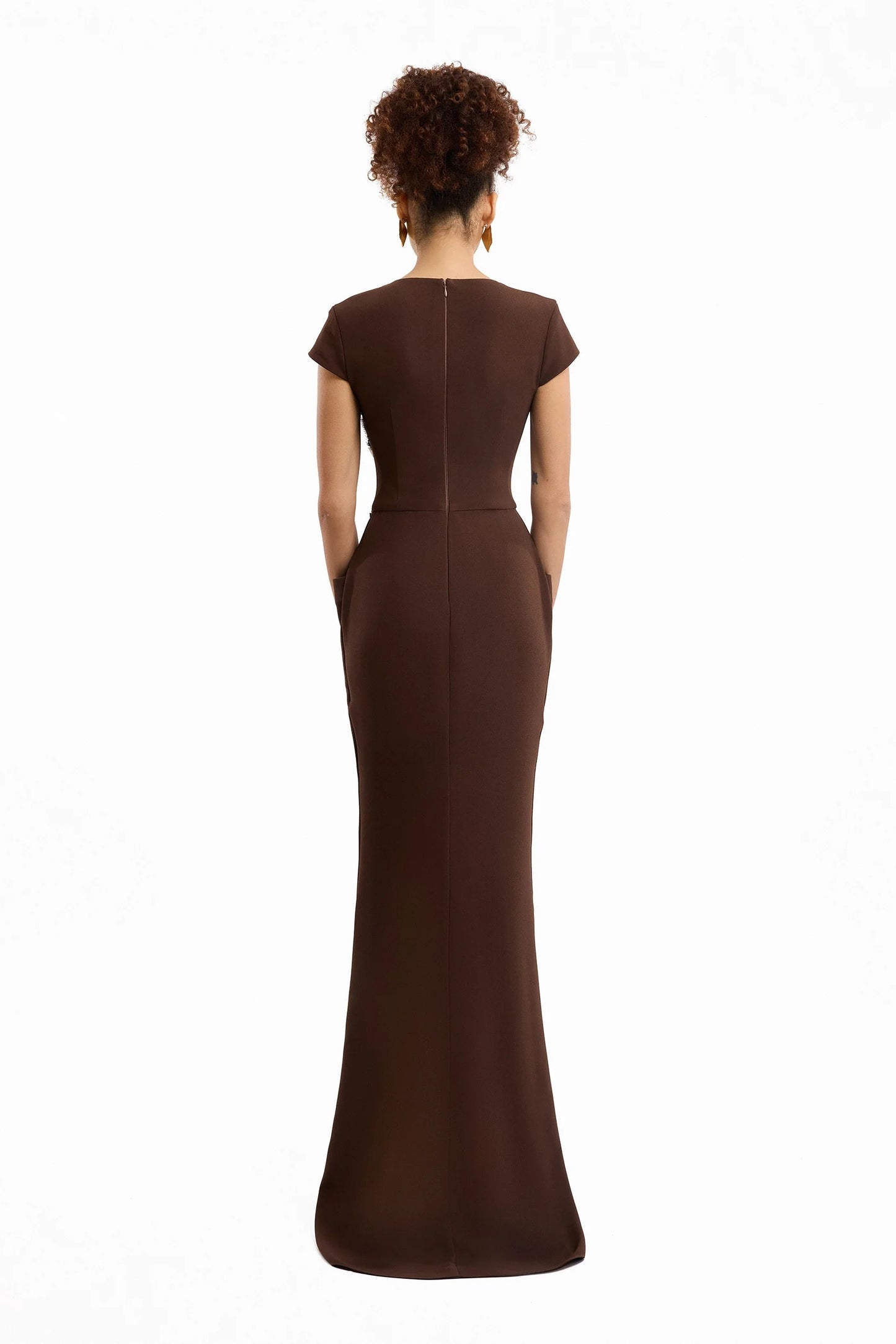 V-Neck Embellished Dress