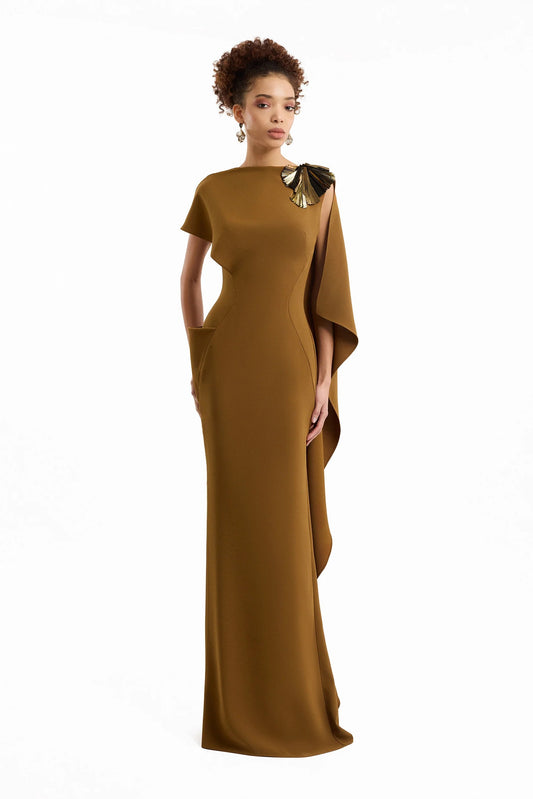 Asymmetric Cape Dress