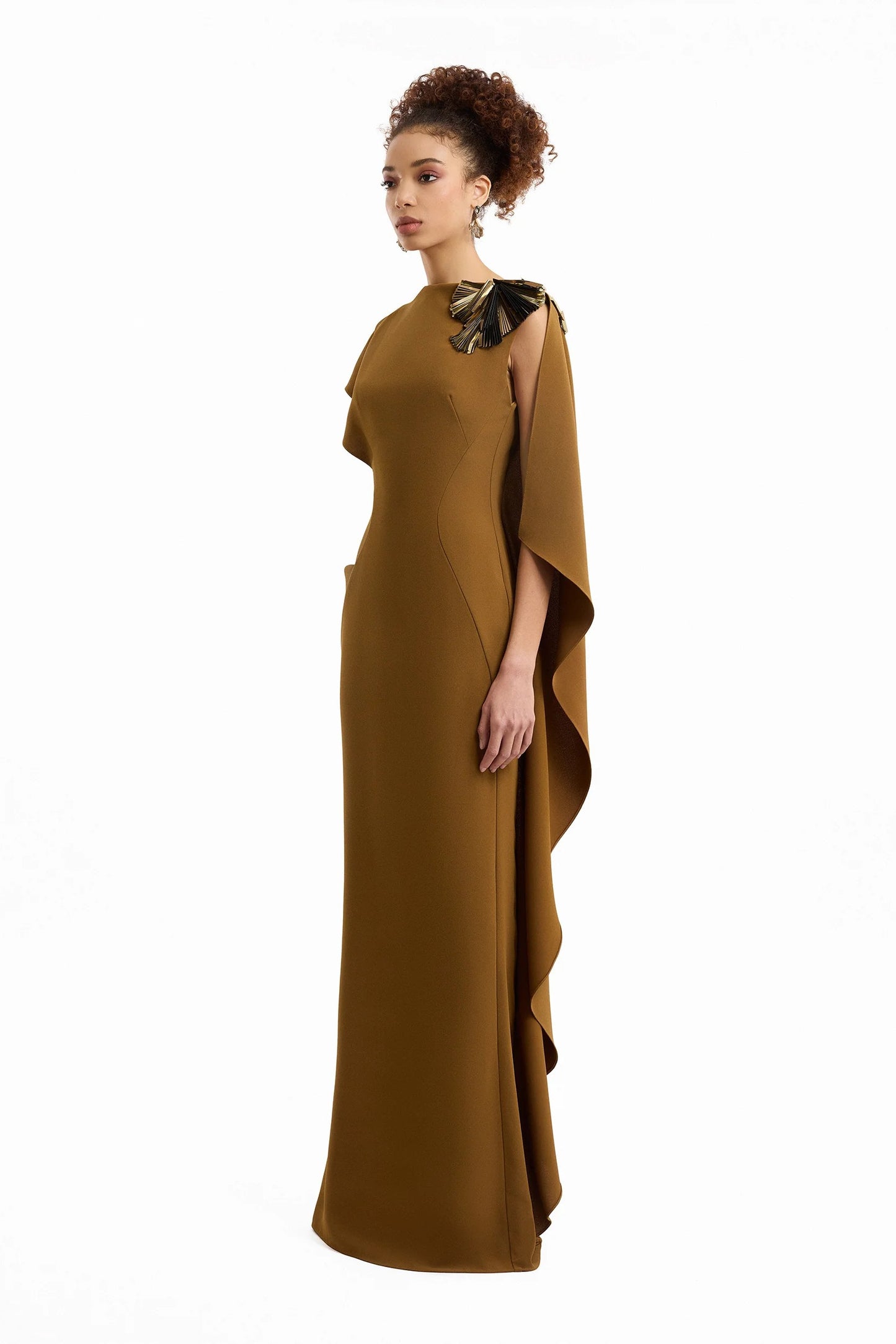Asymmetric Cape Dress