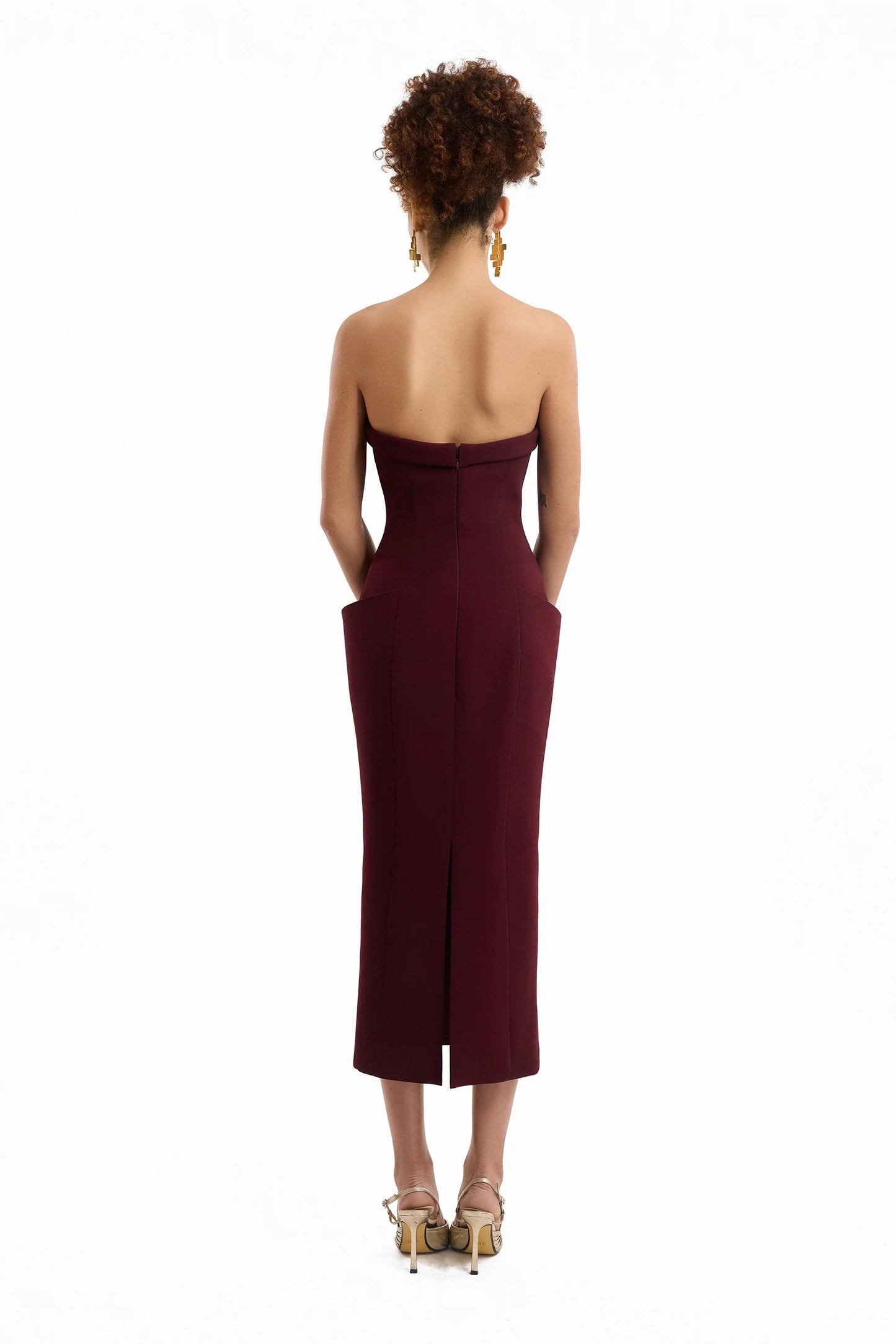 Strapless Midi Dress