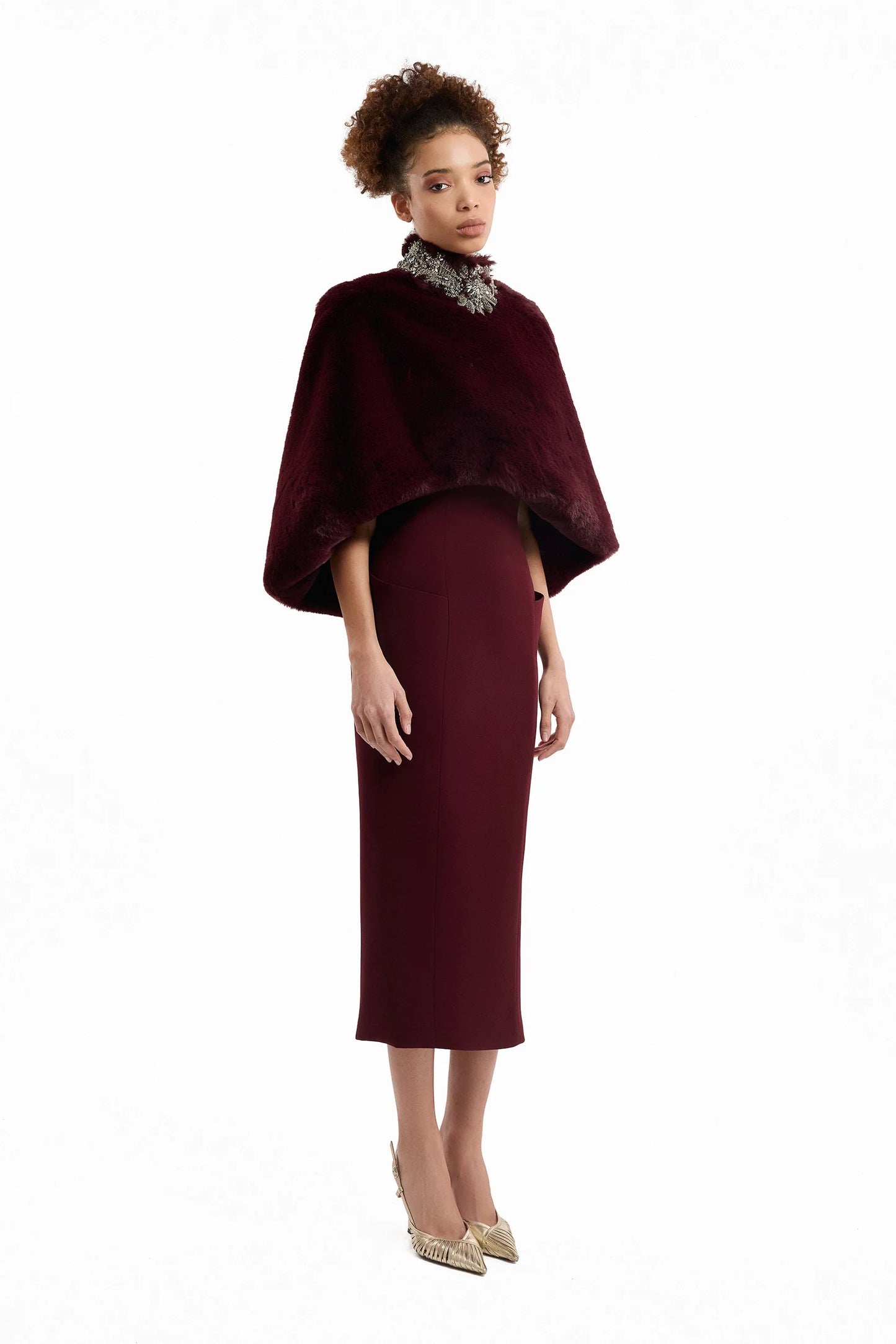 Strapless Midi Dress with Bolero