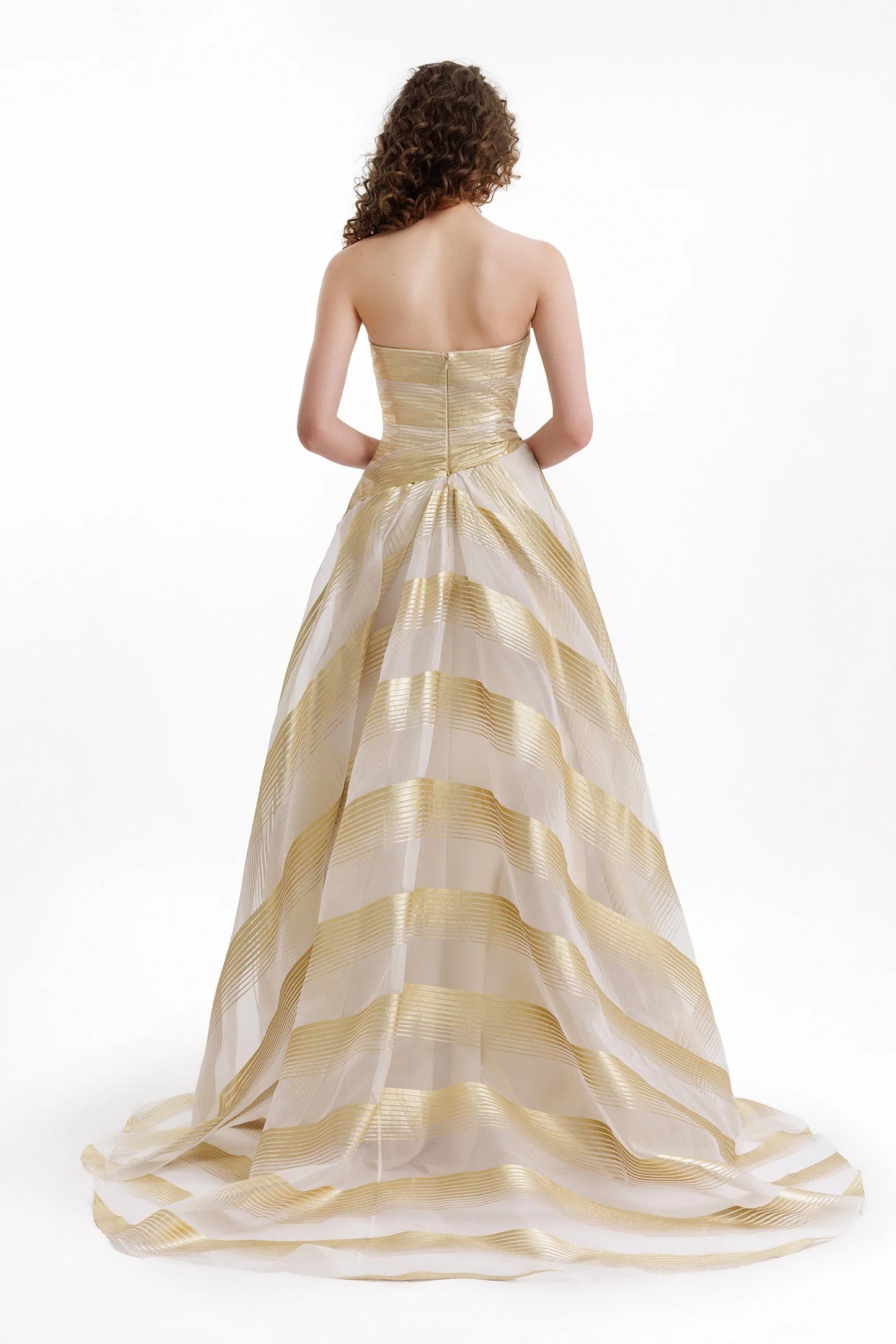 Off-Shoulder Petal Bodice Dress