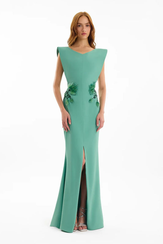 Structured Neckline Dress