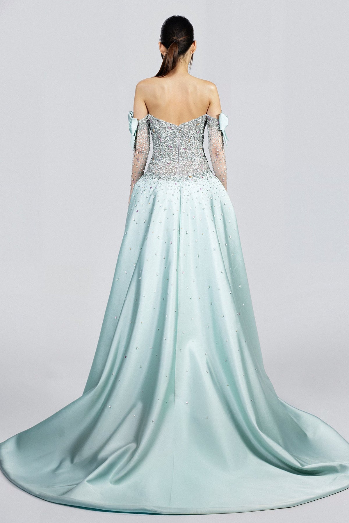 Crystal Sweetheart Overskirt Gown