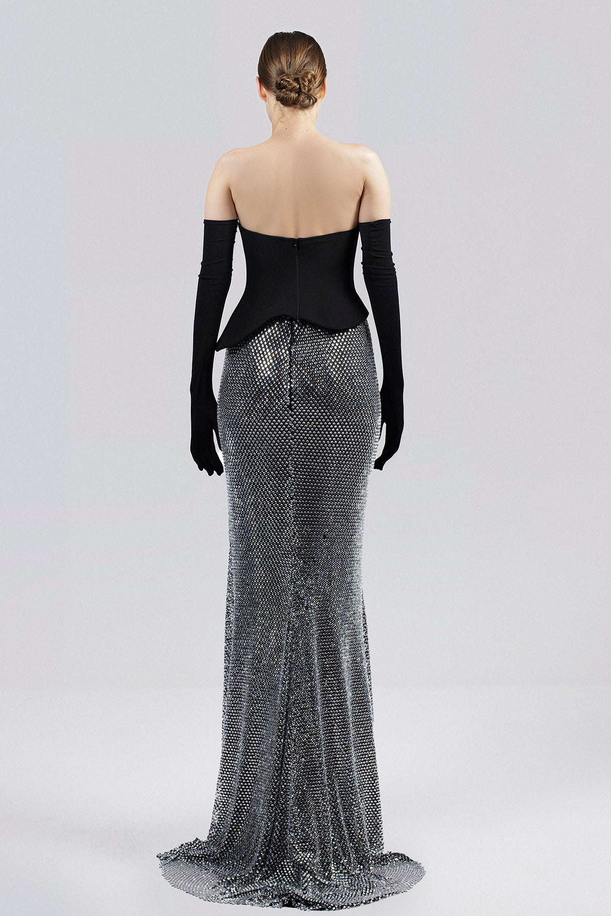 Strapless Peplum Skirt Set