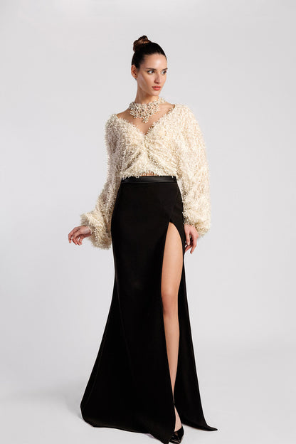 Floral Crop-Top Skirt Set