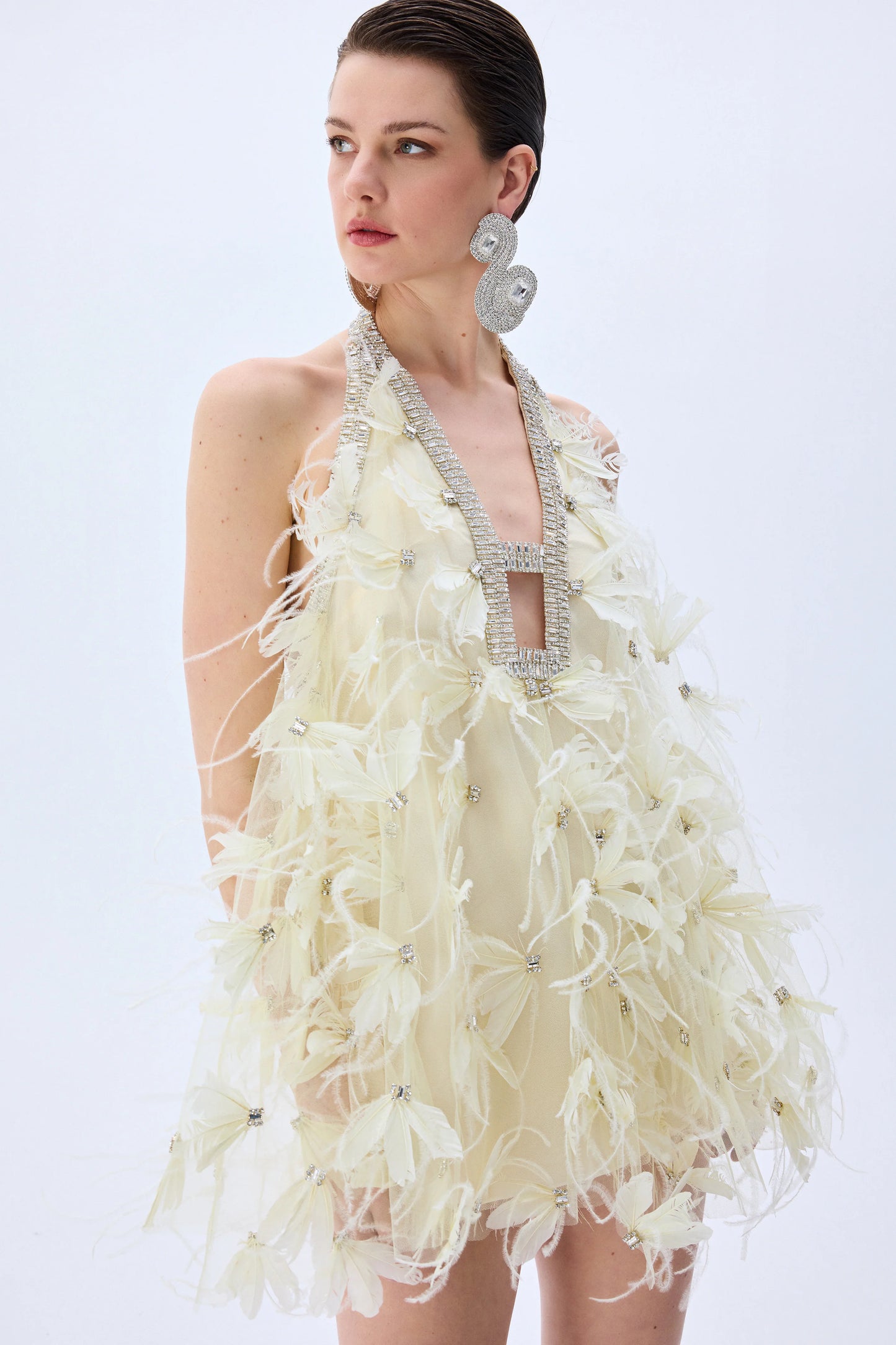 Mini Tulle Ivory Dress