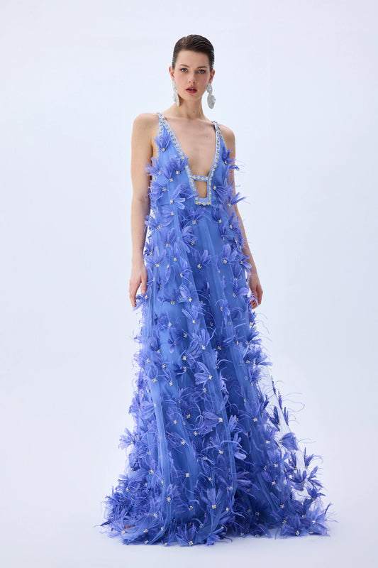 Tulle Periwinkle Gown