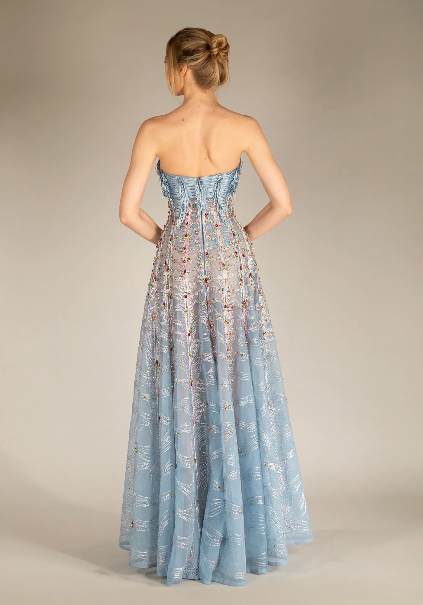 Strapless Silk Dress