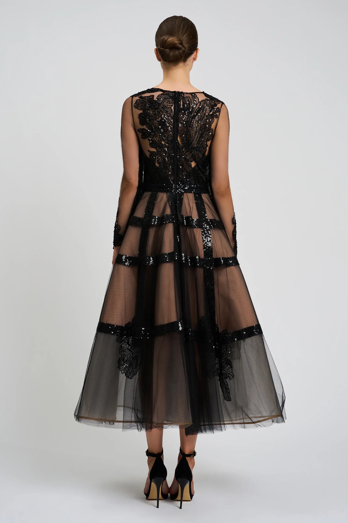 Sequin Midi Cocktail Dress