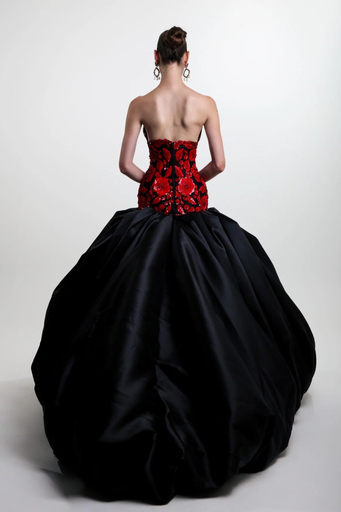 Floral Embroidered Ball Gown