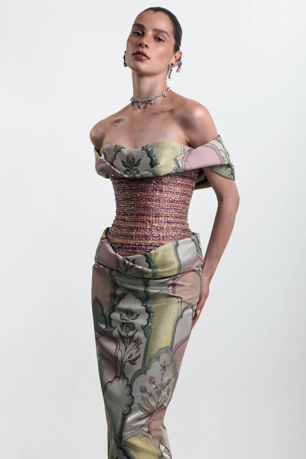 Classical Off-Shoulder Gown