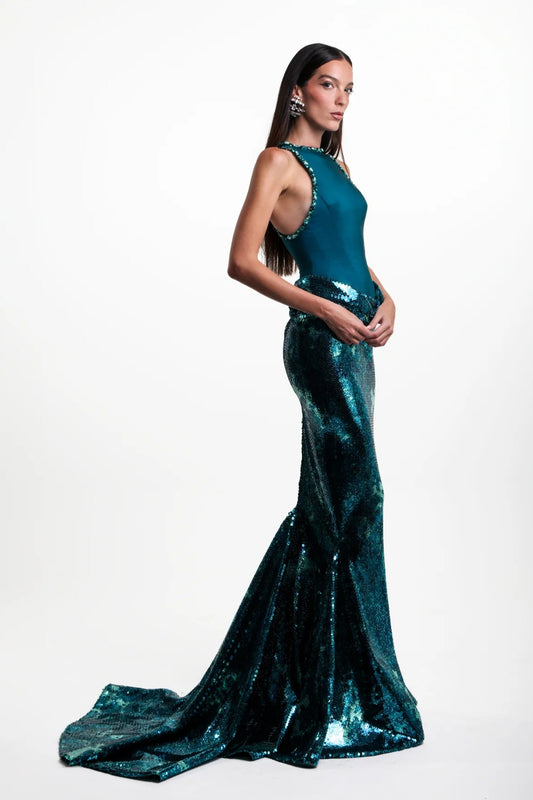 Sequined Mermaid Gown