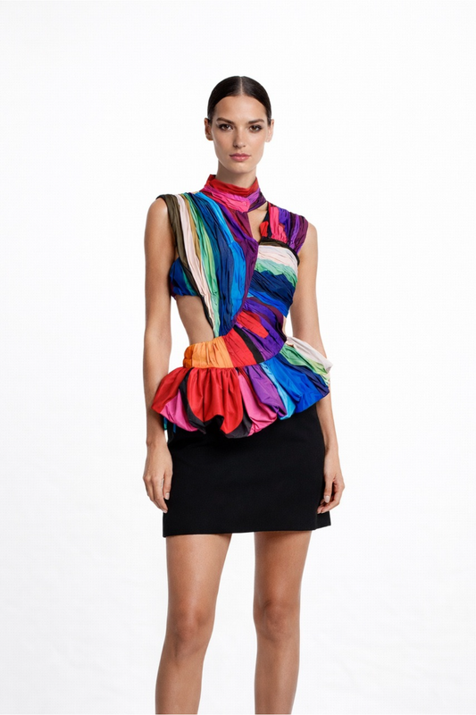 Sleeveless Asymmetric Dress