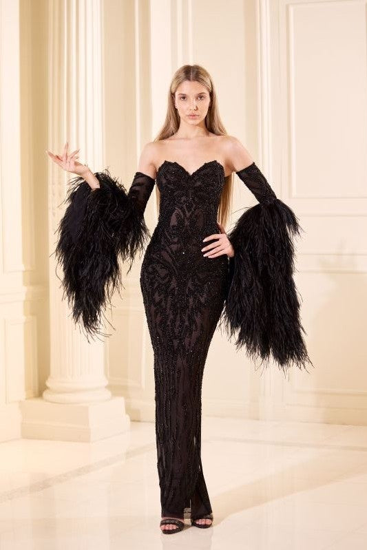 Strapless Fitted Gown