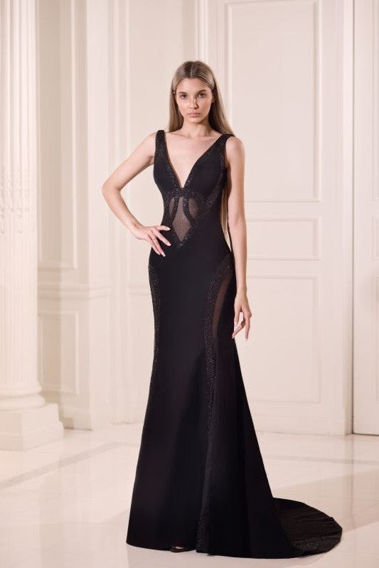 Sleeveless Trumpet Gown