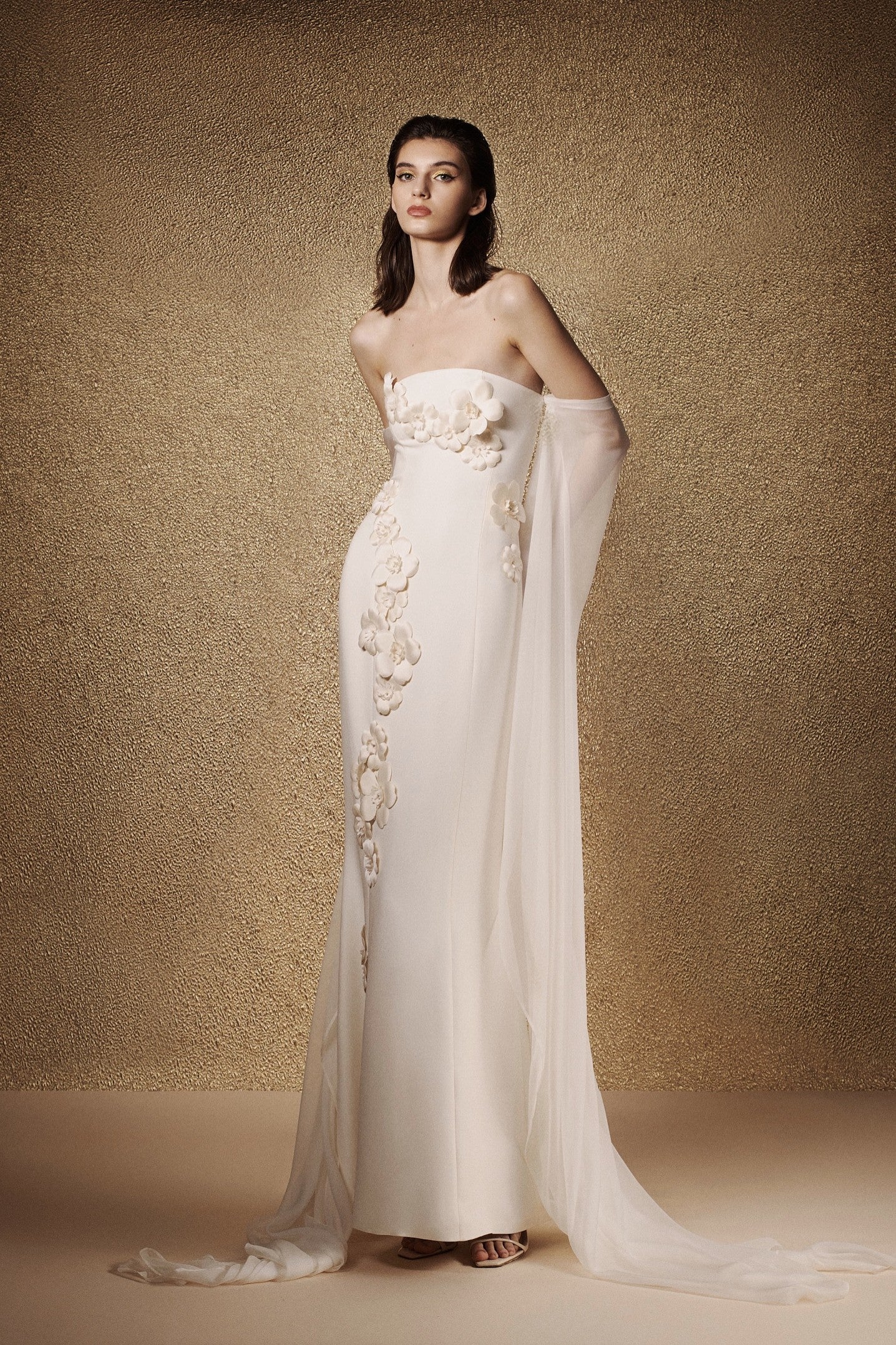 Camellia Column Gown