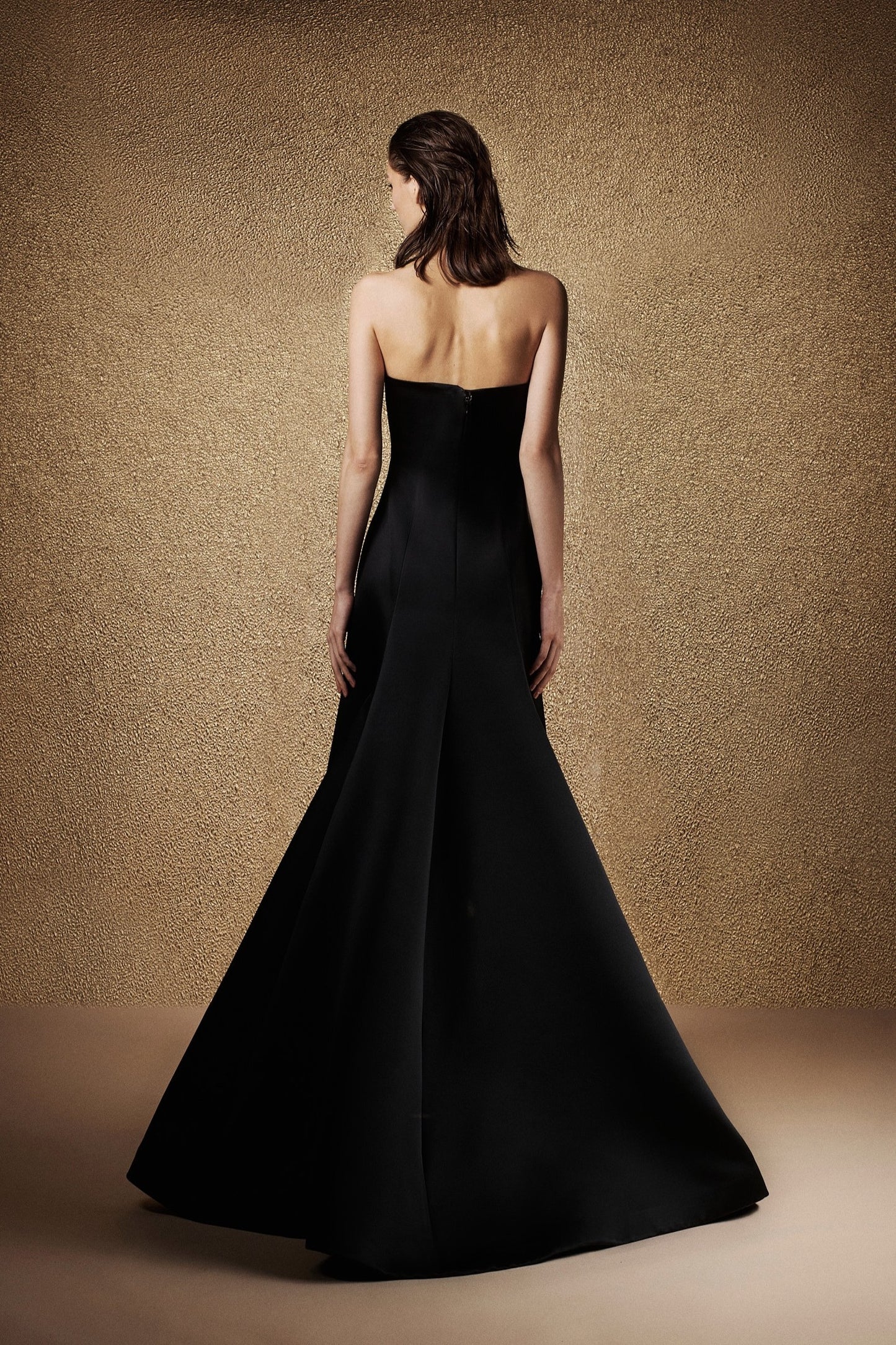 Black Iris Cascade Gown