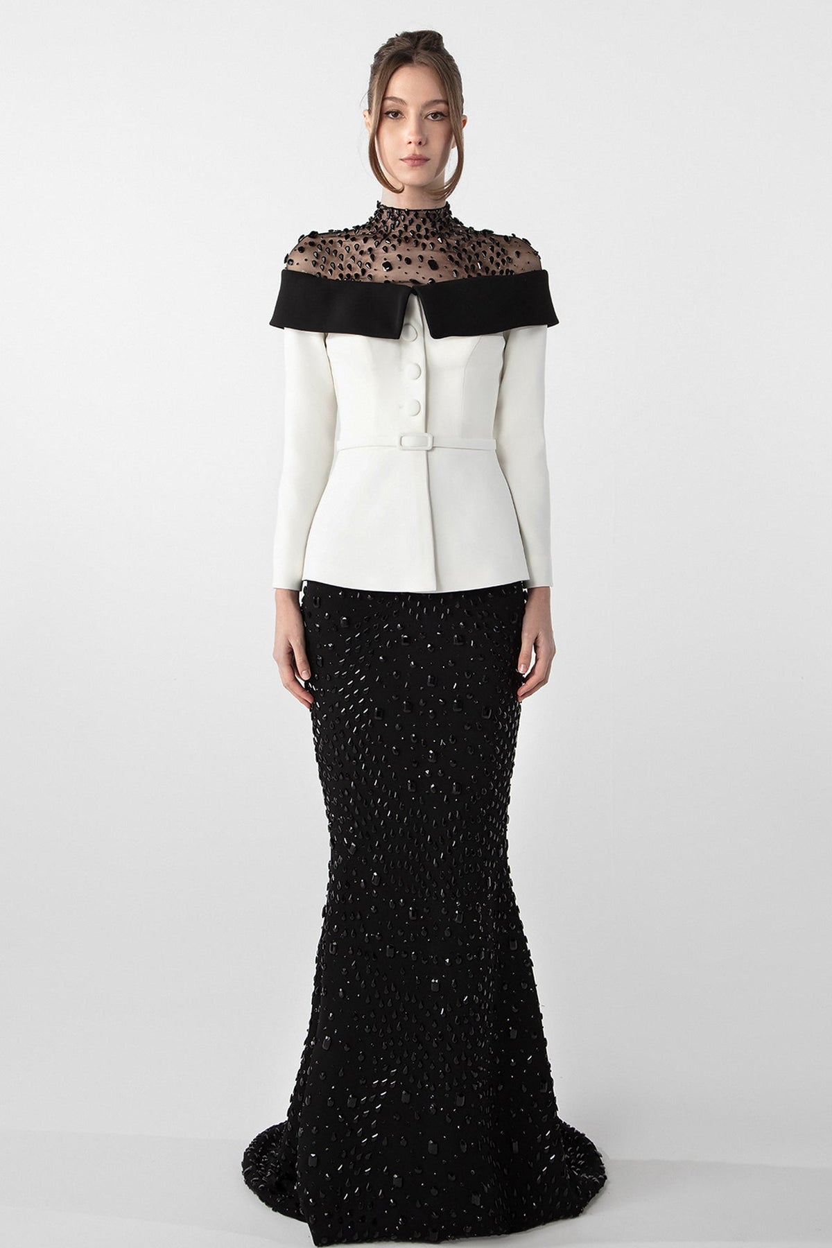 Peplum Jacket Skirt Set