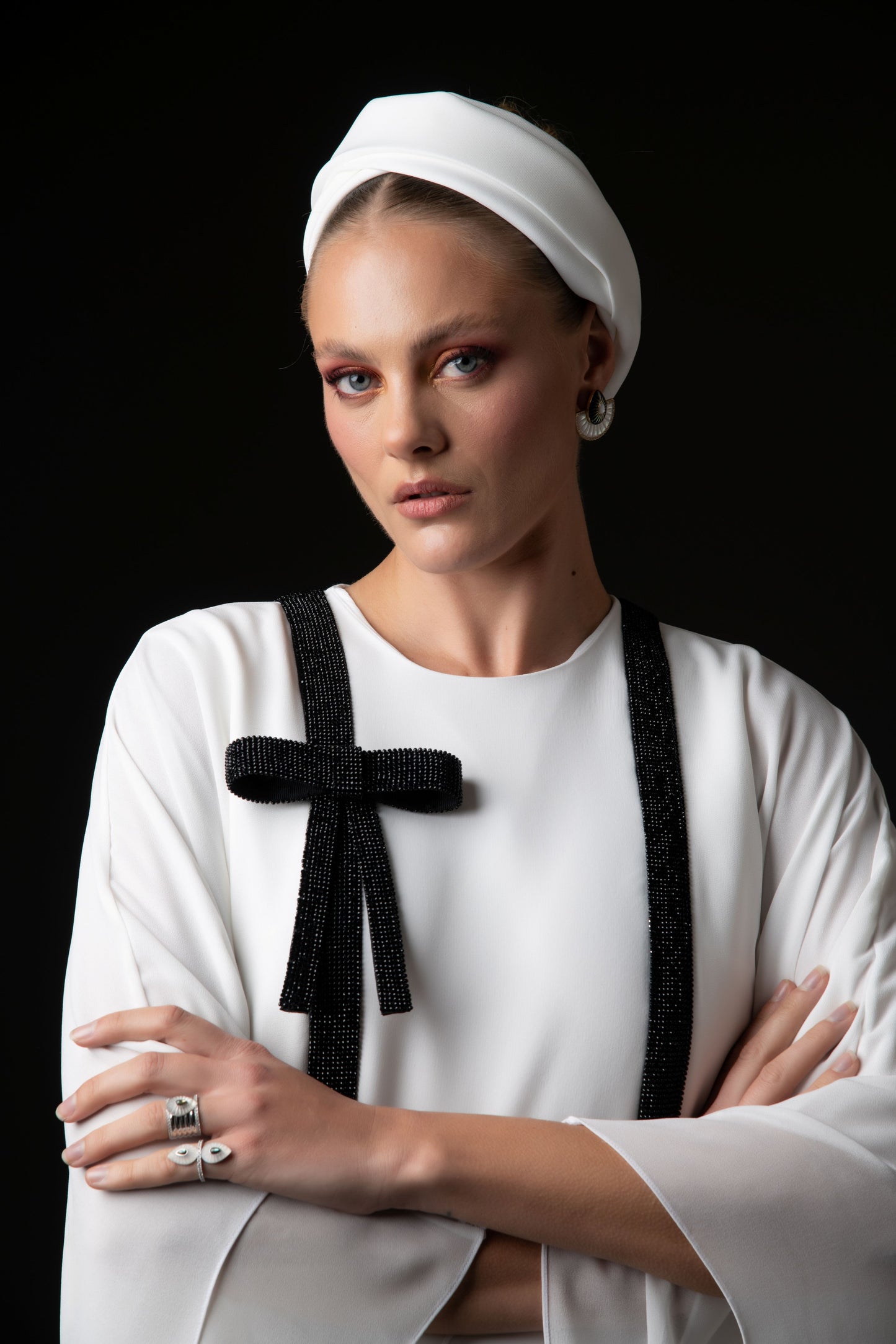 White Crêpe Abaya